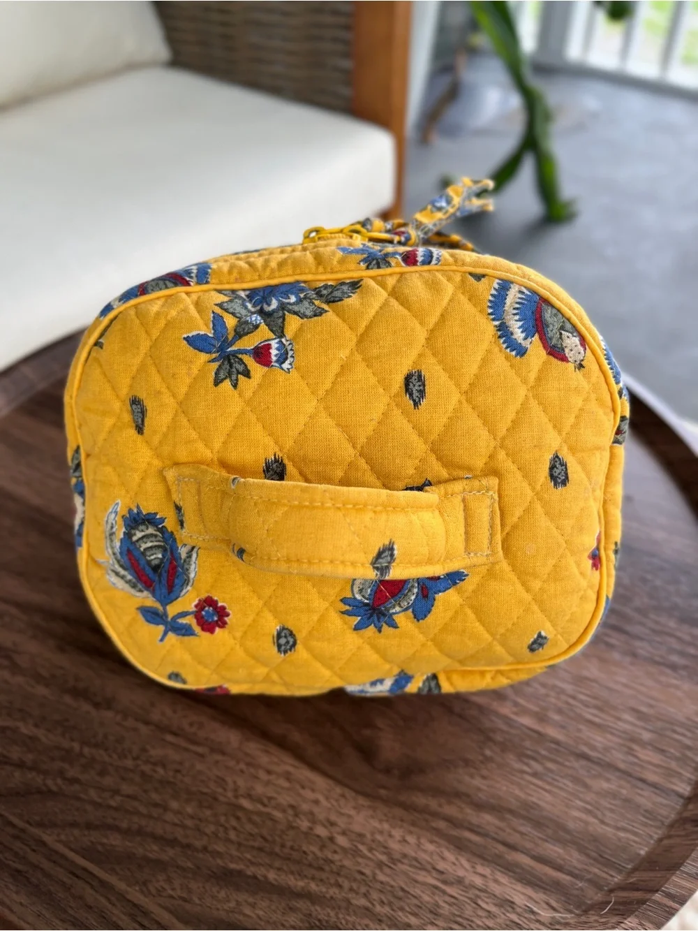 Vera Bradley French Yellow Cosmetic Case